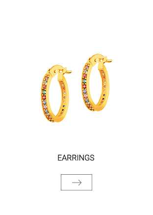 Gold earrings